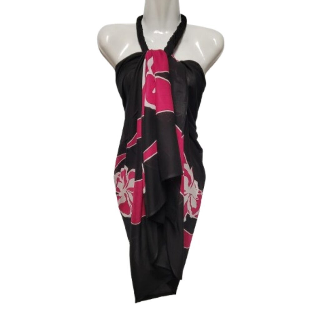 Cover Up Long Wrap, Halter or Strapless Wrap Dress Cotton Coverups